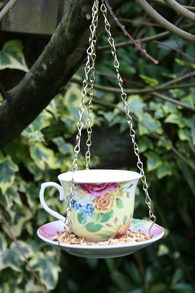 Fallen Fruits Tea Cup Bird Feeder