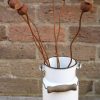 3 Small Metal Poppy Seed Heads - Image 3
