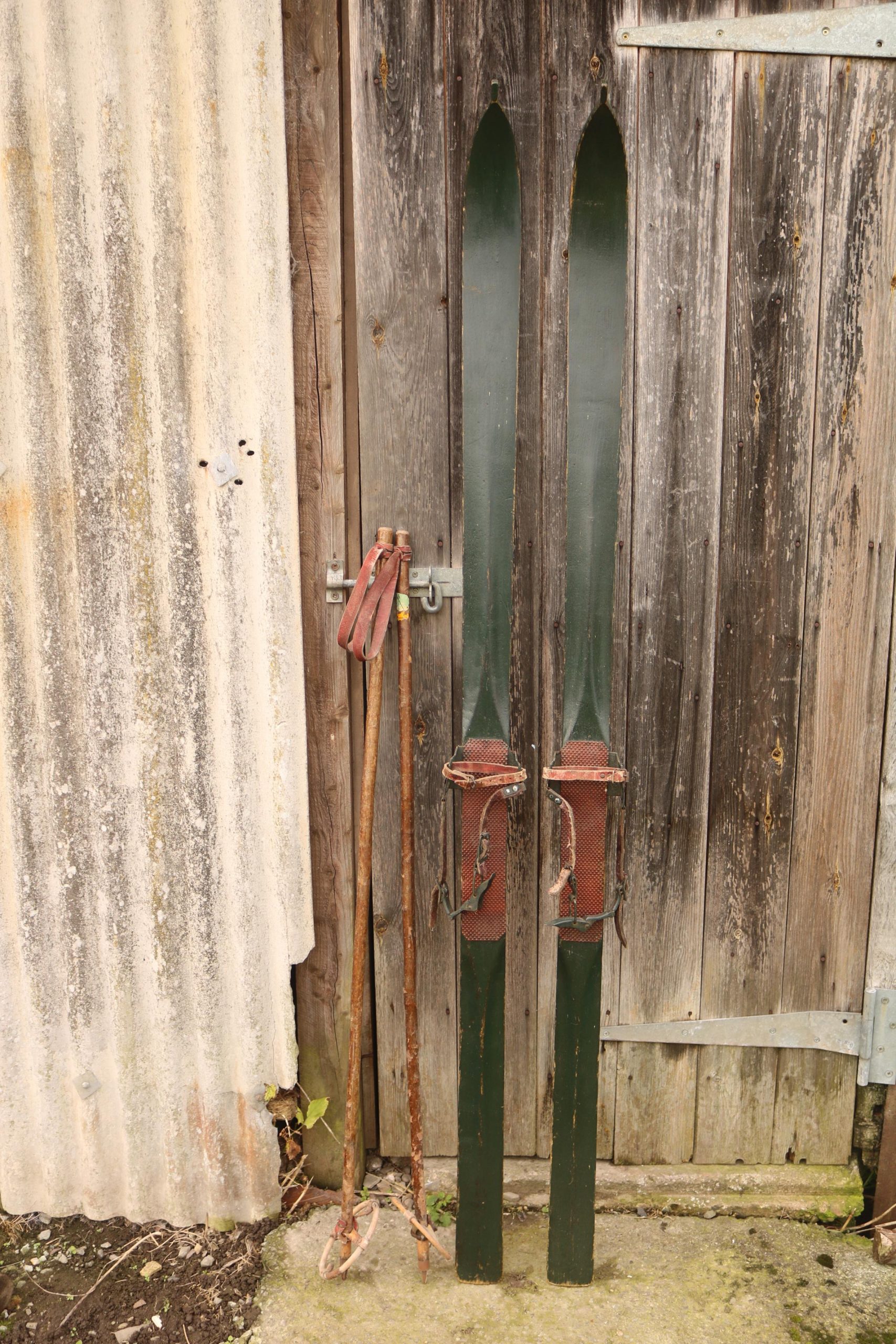 Vintage Wooden Skis 3 Orchard Garden Antiques   IMG 6655 Scaled 