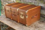 Brown Steamer Trunk #2 - Image 2