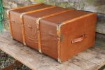 Brown Steamer Trunk #2 - Image 3